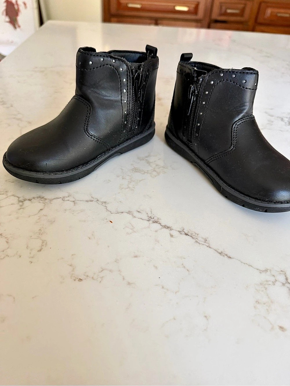Stride Rite Black Ankle Boots size 8 Toddler